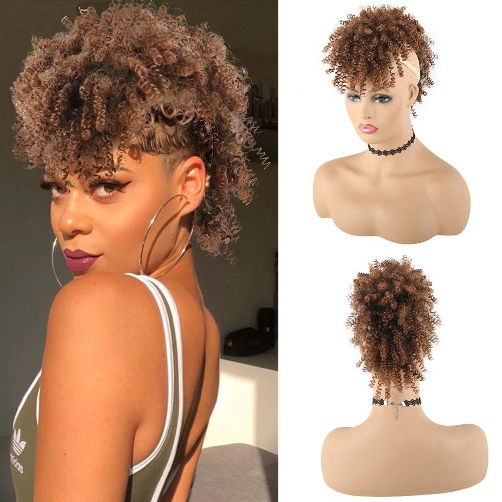 Afo kinky Curly Monk Hair Closure for women or Men Everyday Wear Hair Piece