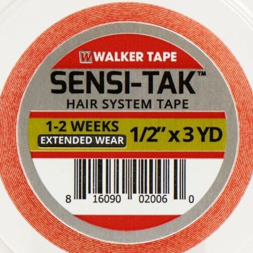 SENSI- TAK RED-E LINE I/2″X 3 YD 1-ROLL TAPE DOUBLE-SIDED FOR POLY WIGS TOUPEE