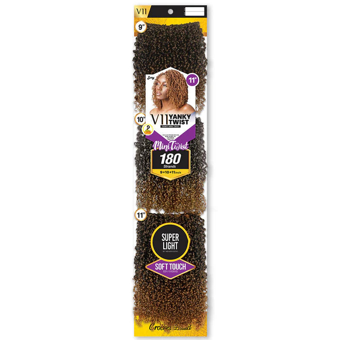 Zury Sis V11 Mini Twist Crochet Loop Braids – YANKY TWIST 9″/10″/11″