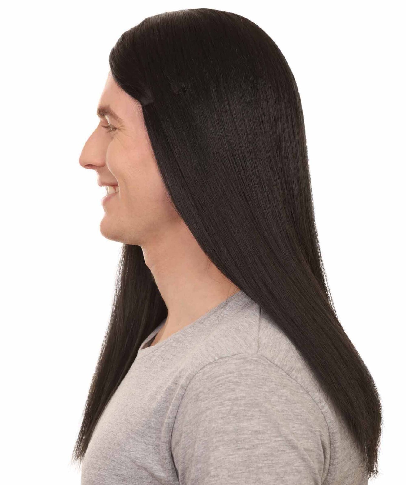 Sword Womens Wig | Black Long Wig | Premium Breathable Capless Cap | HM-269