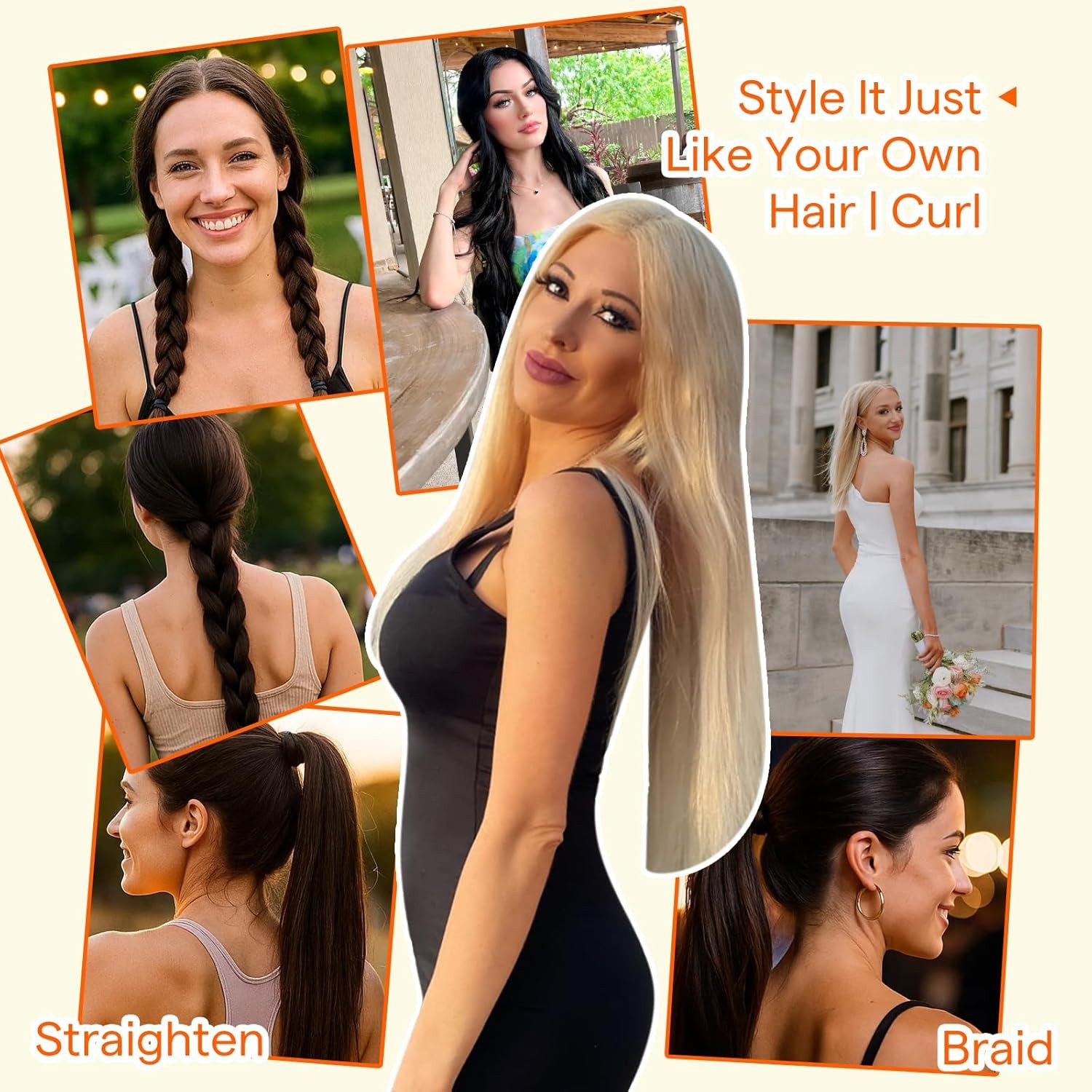Weft Hair Extensions Human Hair Jet Straight Human Hair Bundles