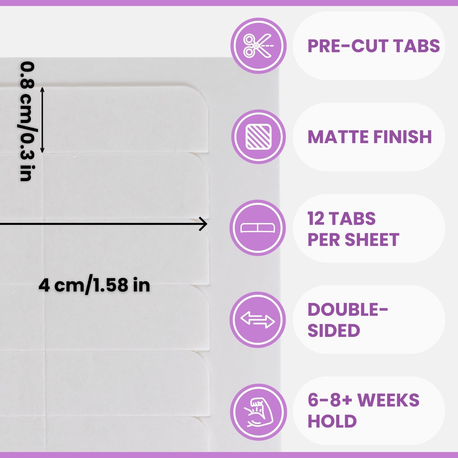 Extra Hold Double-Sided Hair Extension Tape – 72 Tabs, Strong 6-8+ Weeks Hold