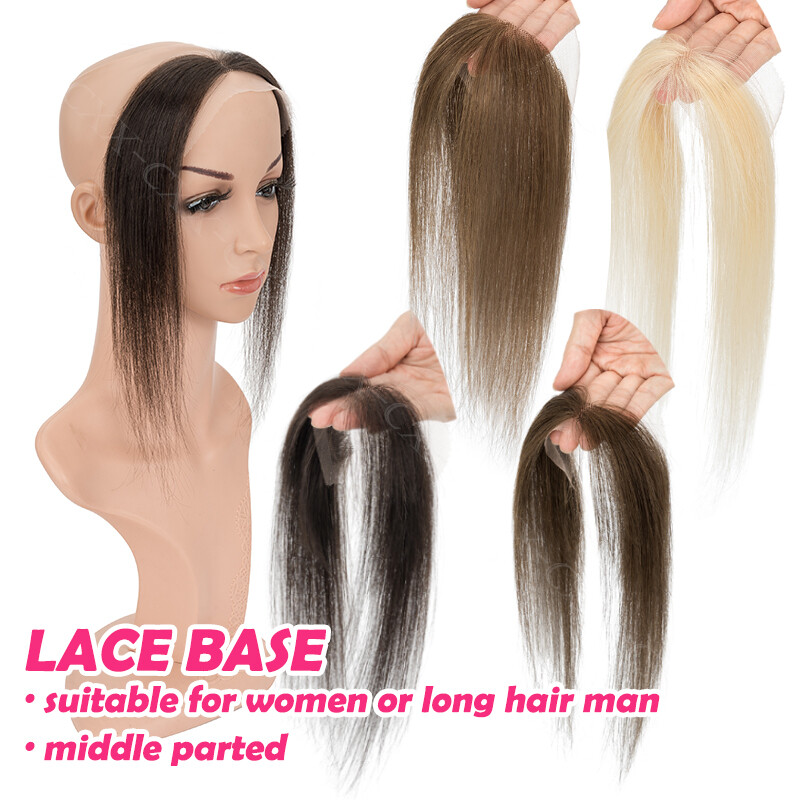 Forehead Frontal Hairpiece Mens Toupee Hairline V Loop Replacement System Women
