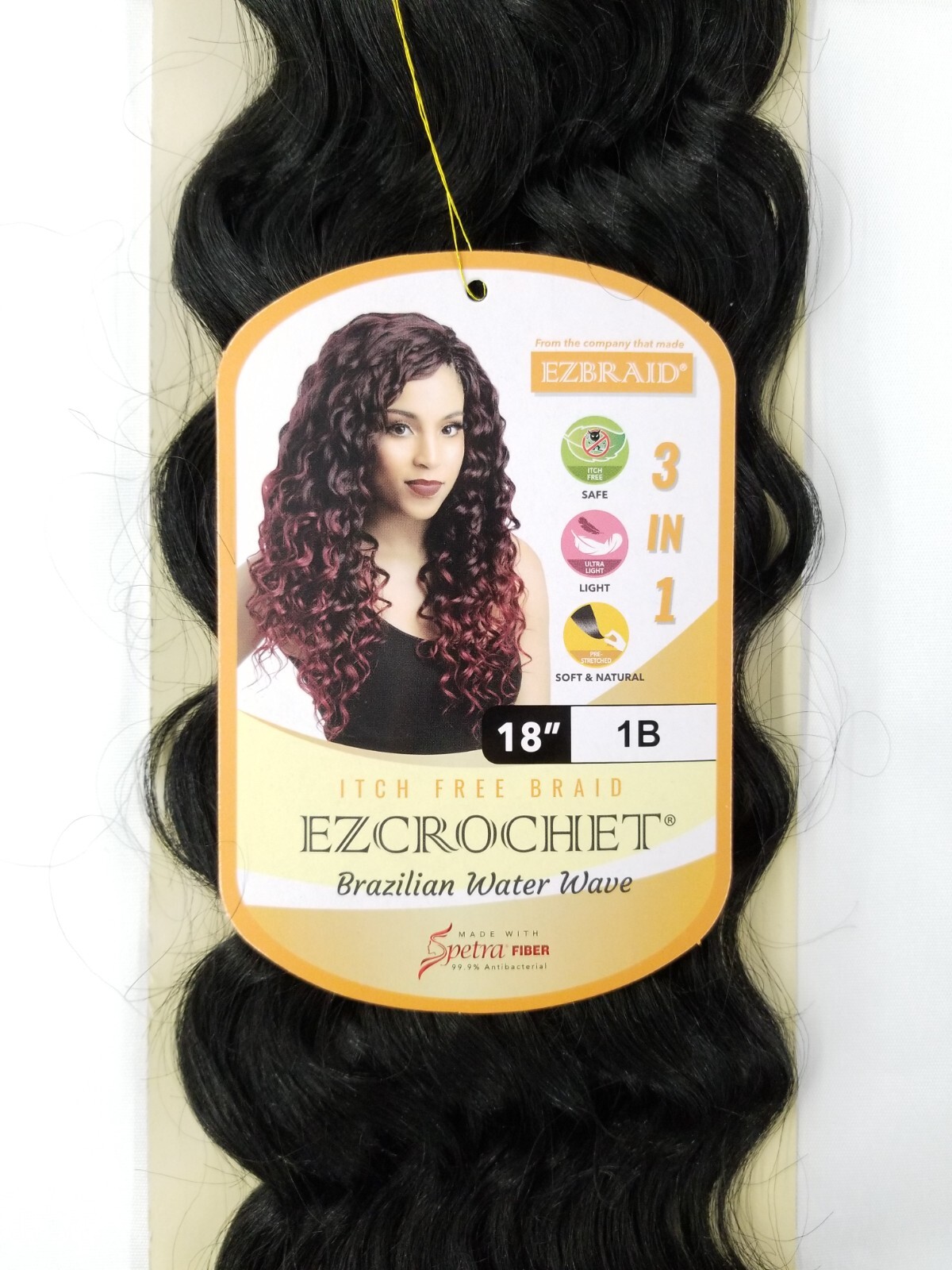 I&I Hair Innocence EZCROCHET Water Wave Crochet Braiding Hair Spectra 18″