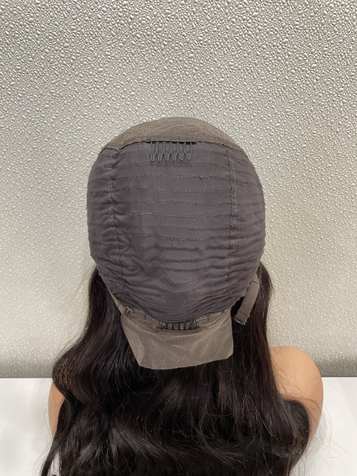 Geeta Hair Natural Black Wavy Human Hair Lace Front Wig, 30″