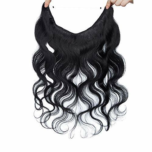 16″-26″ Invisible Wire In Human Hair Extensions Loop Line Wavy Hair Easy To Wear