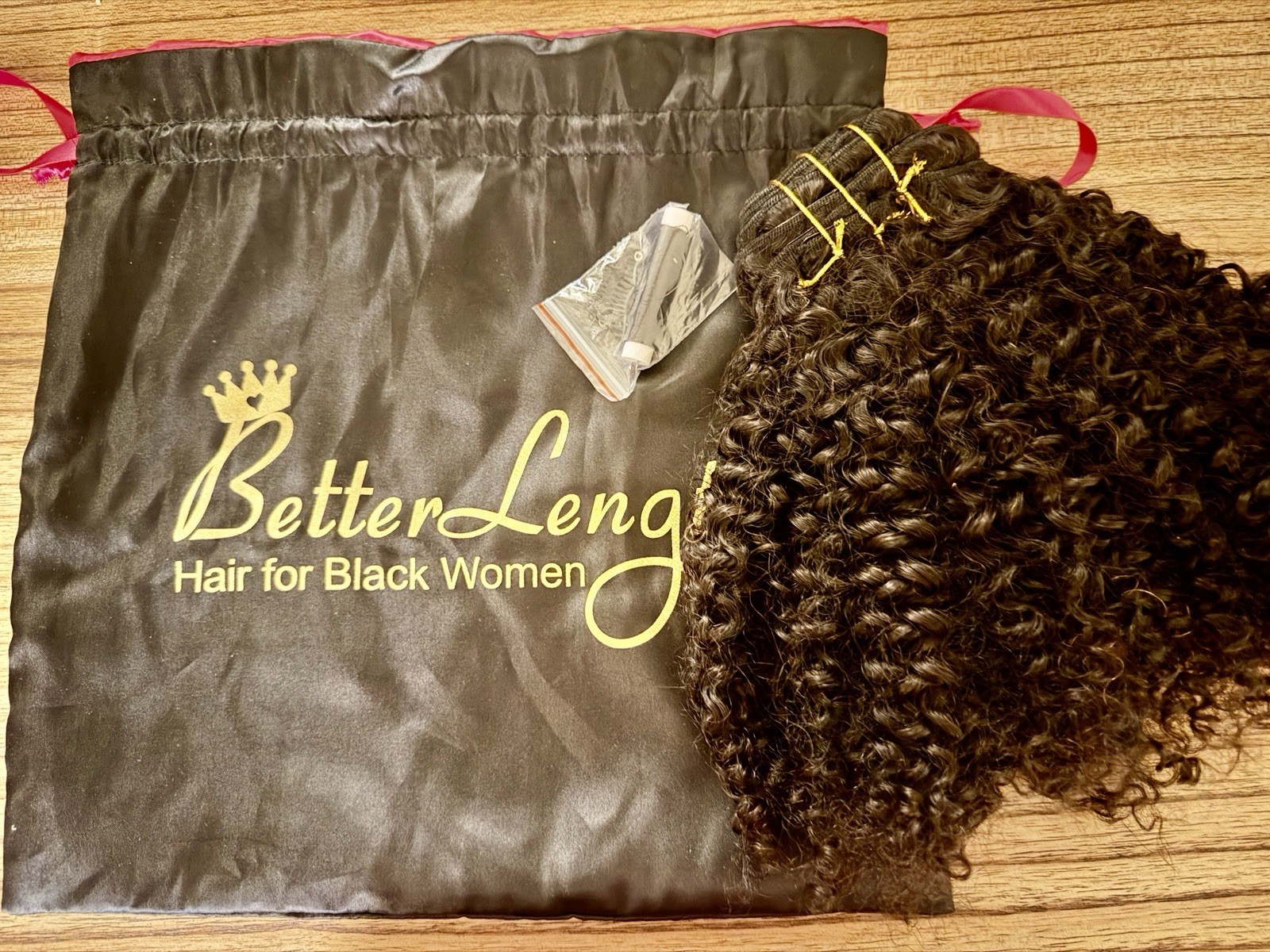 Better Length Clip In Extensions Kinky Curly 16in for 3B – 3C Textures
