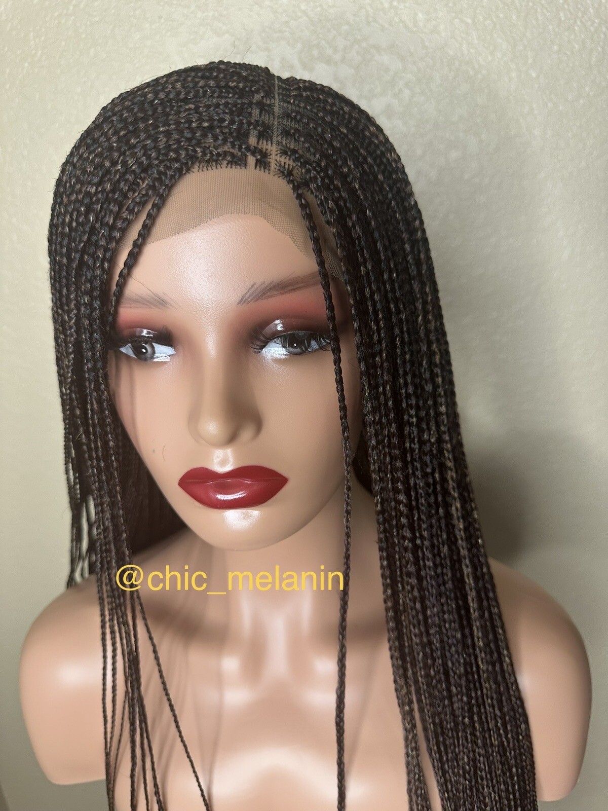 Mix color Leonie style micro braids