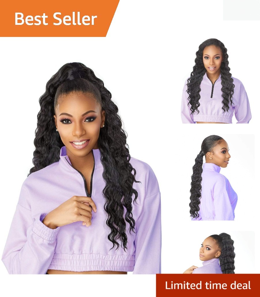 Transform Your Look: Instant Updown Curly Halfwig and Pony Tail Wrap T2/30