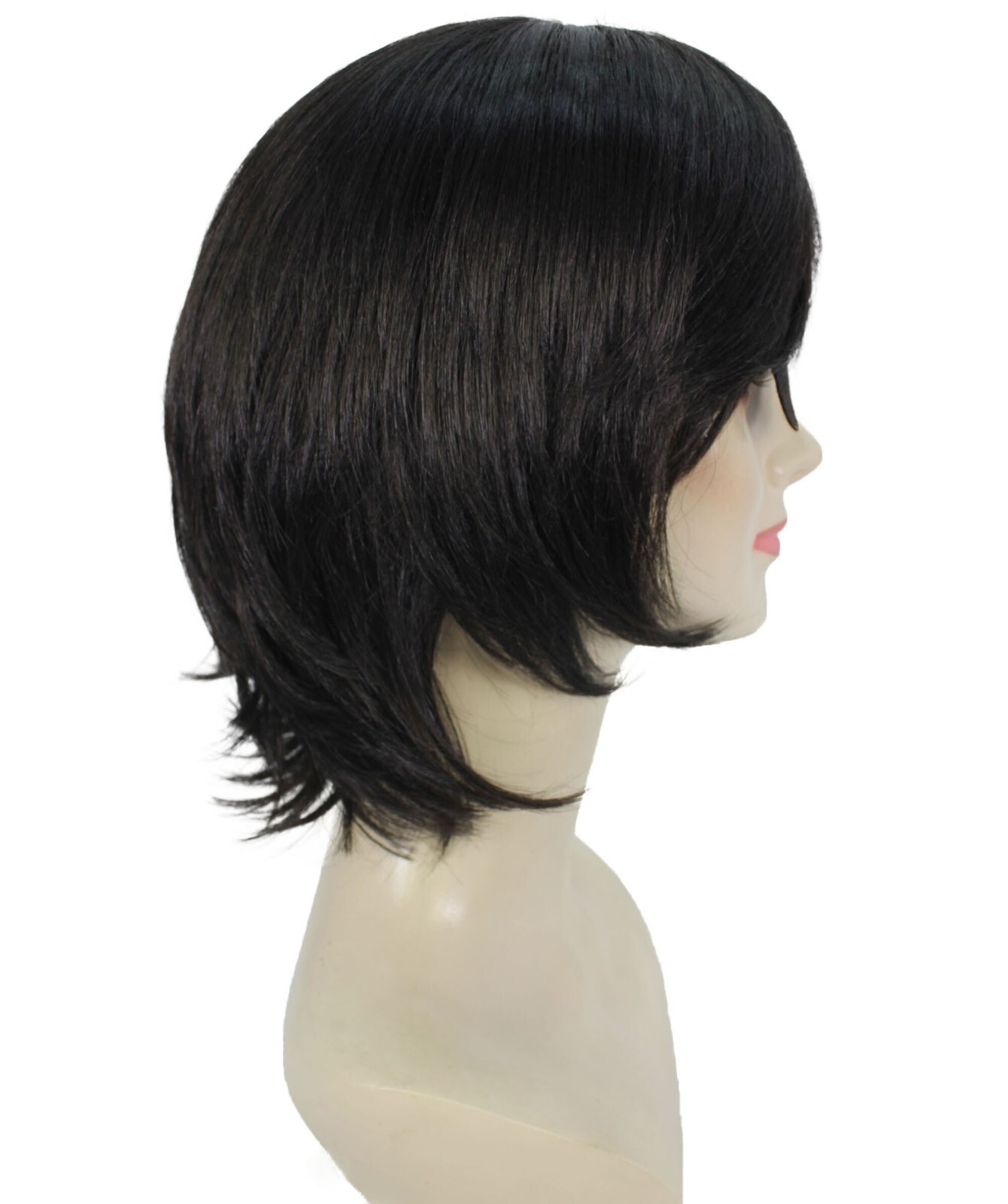 Adult Women’s Devil Hunter Bob Anime Wig, Breathable Capless Design, HW-7092