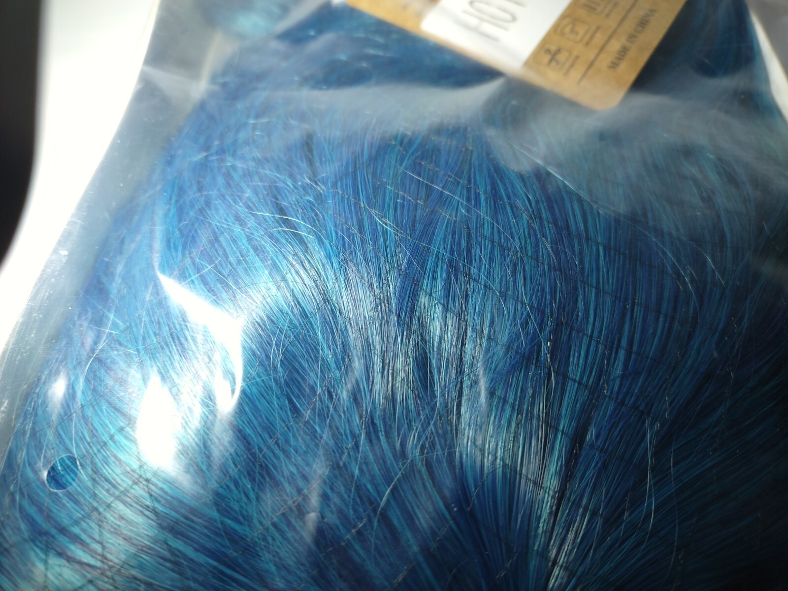Mildiso 26″ Long Blue Wigs for Women Fluffy Curly Wavy Cosplay Costume Wig Bangs