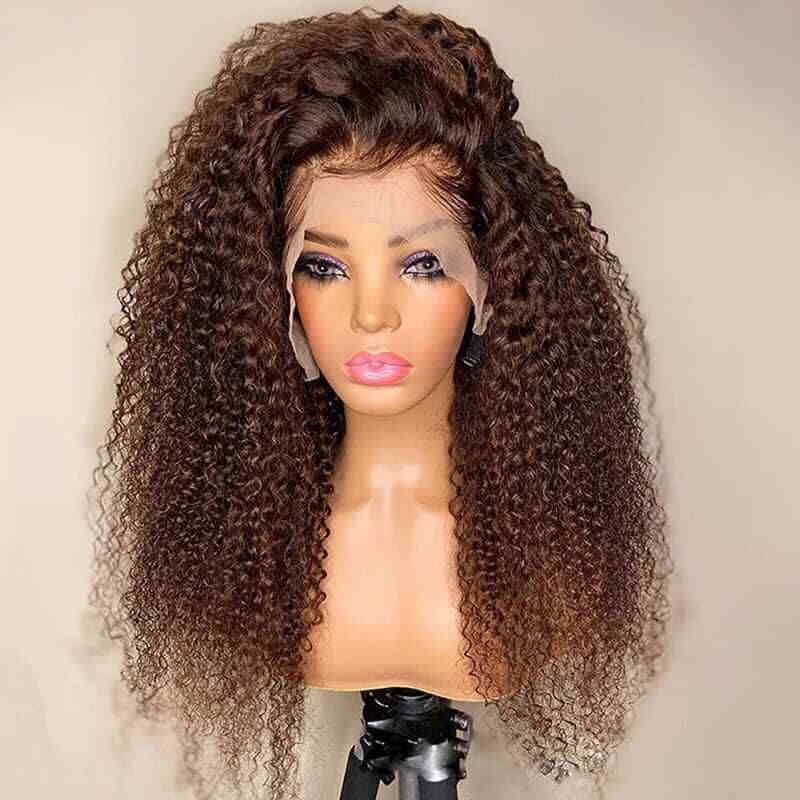 African Curly Hair Front Lace Wig Big Lace Head Cover Chemical Fiber Natural Wig