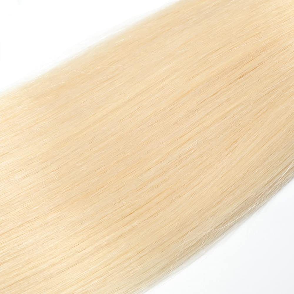 Color 613 Blonde Bundles Straight Bundle Human Hair 20 Inch Brazilian Virgin …