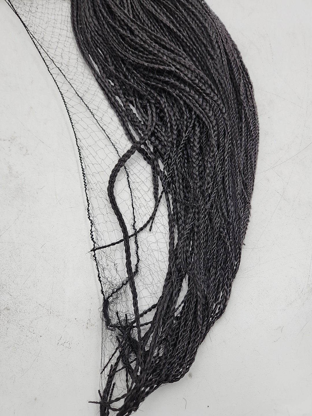 NEW PIP Single Full Lace Knotless Box Braid Wig #1B off Black 32″