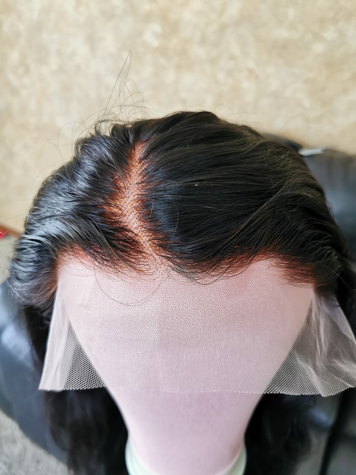 Ready To Go Bleached Knots High Quality Sexy 30” Human Hair Front Lace Wig 1B