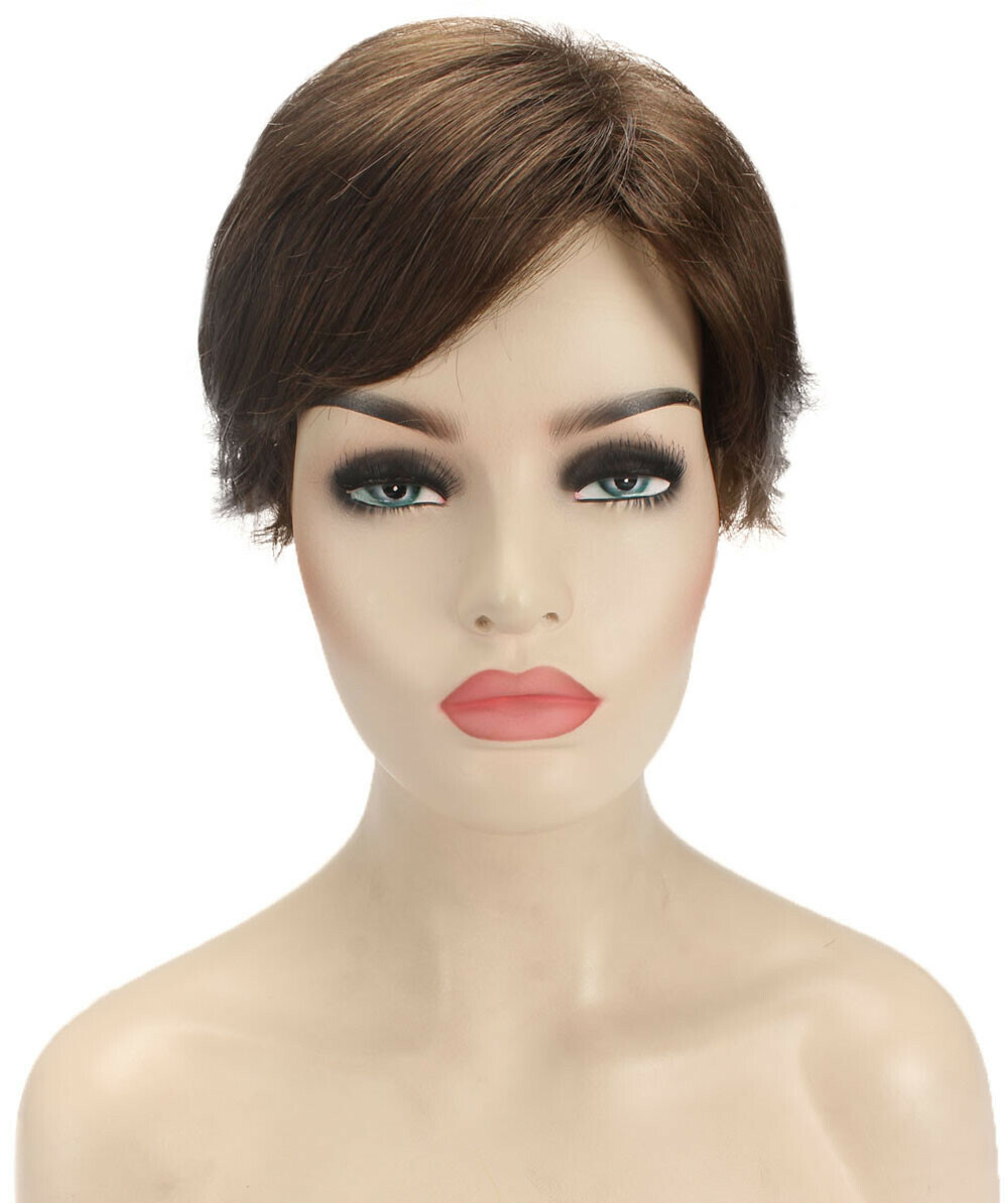 Dorothy – Straight Kanekalon Synthetic Fiber Full Wig, 2-4.5 in, Medium Brown
