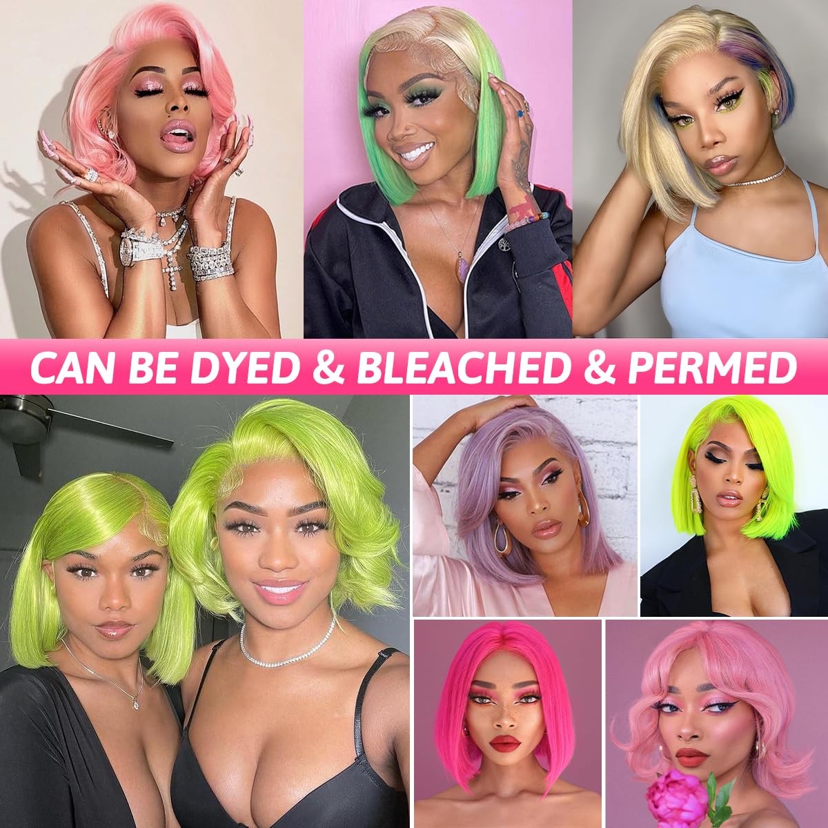 Lakastatr 10 Inch Blonde Bob Wig Human Hair 200 Density 613 Bob Wig Human Hair