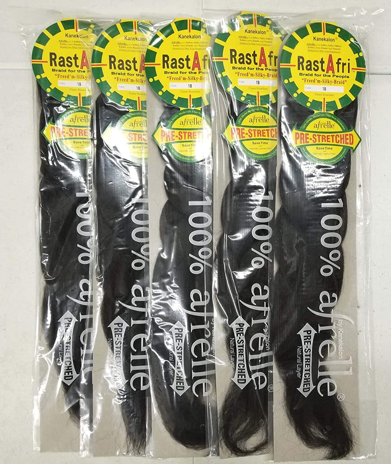 RastAfri PreStretched Freed’m Silky Braid Braiding Hair 31 colors 6 Packs