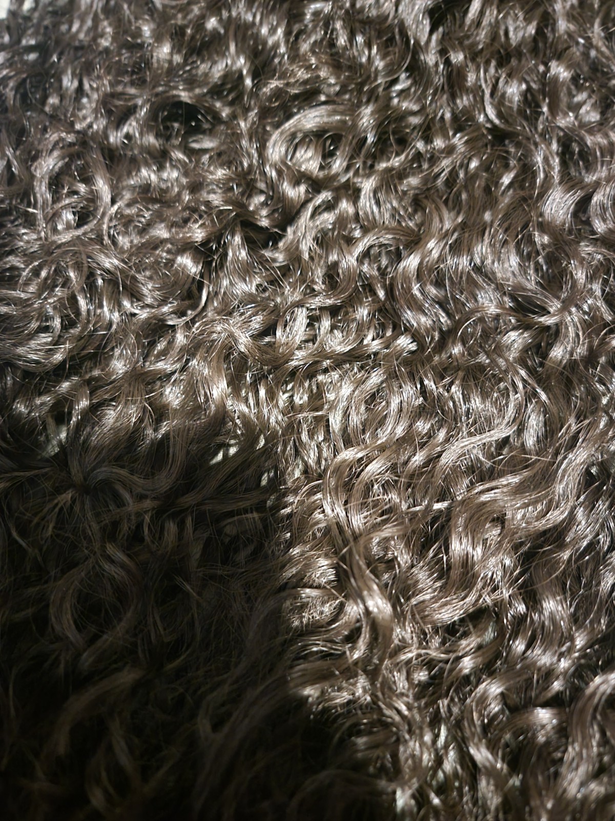Curly Glueless Half Wig 26 inch Veralux™ Synthetic Fiber & Human Hair Blend #1B