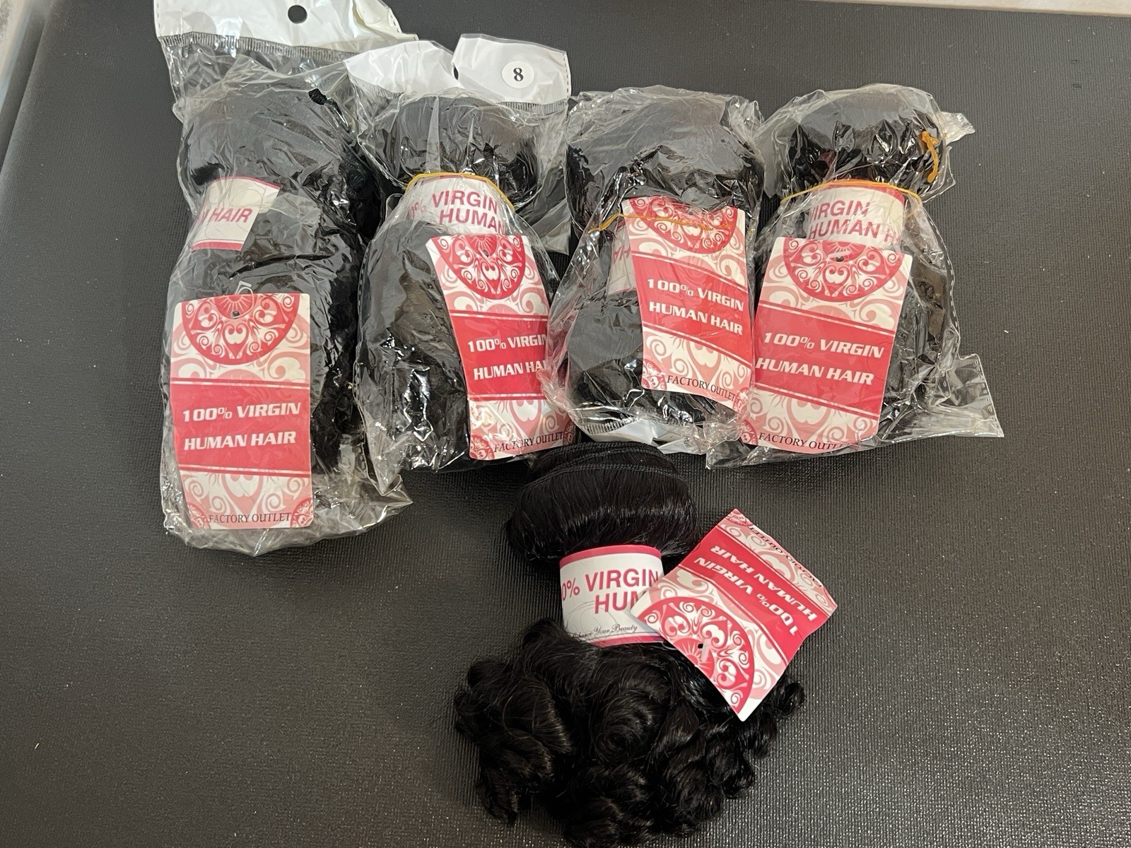 Huge Hair Extensions Lot 40+ Pcs Mixed Virgin Human Hair Crochet Braids Outre
