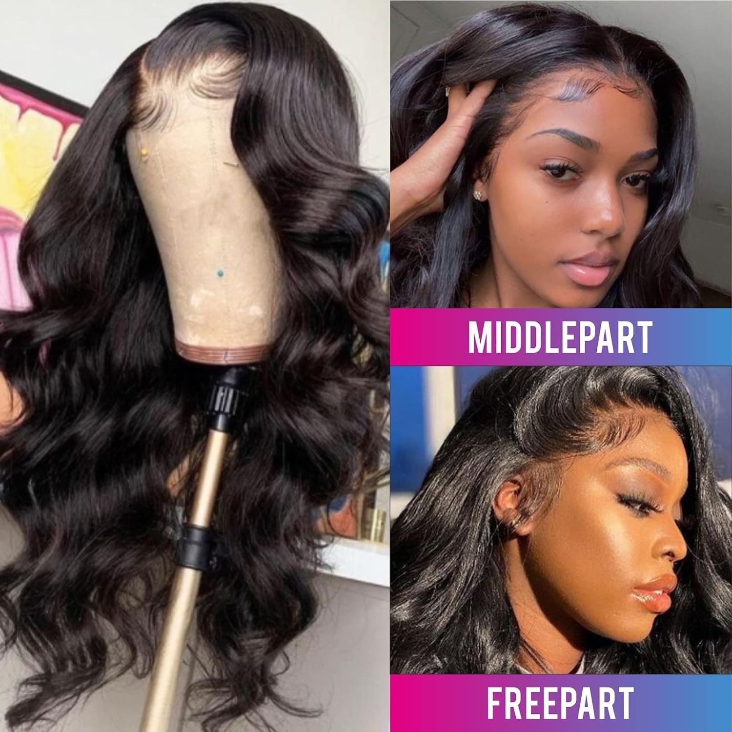 Versatile 5×5 Lace Closure Wig – 18 Inch Body Wave, 150% Density, Breathable Cap