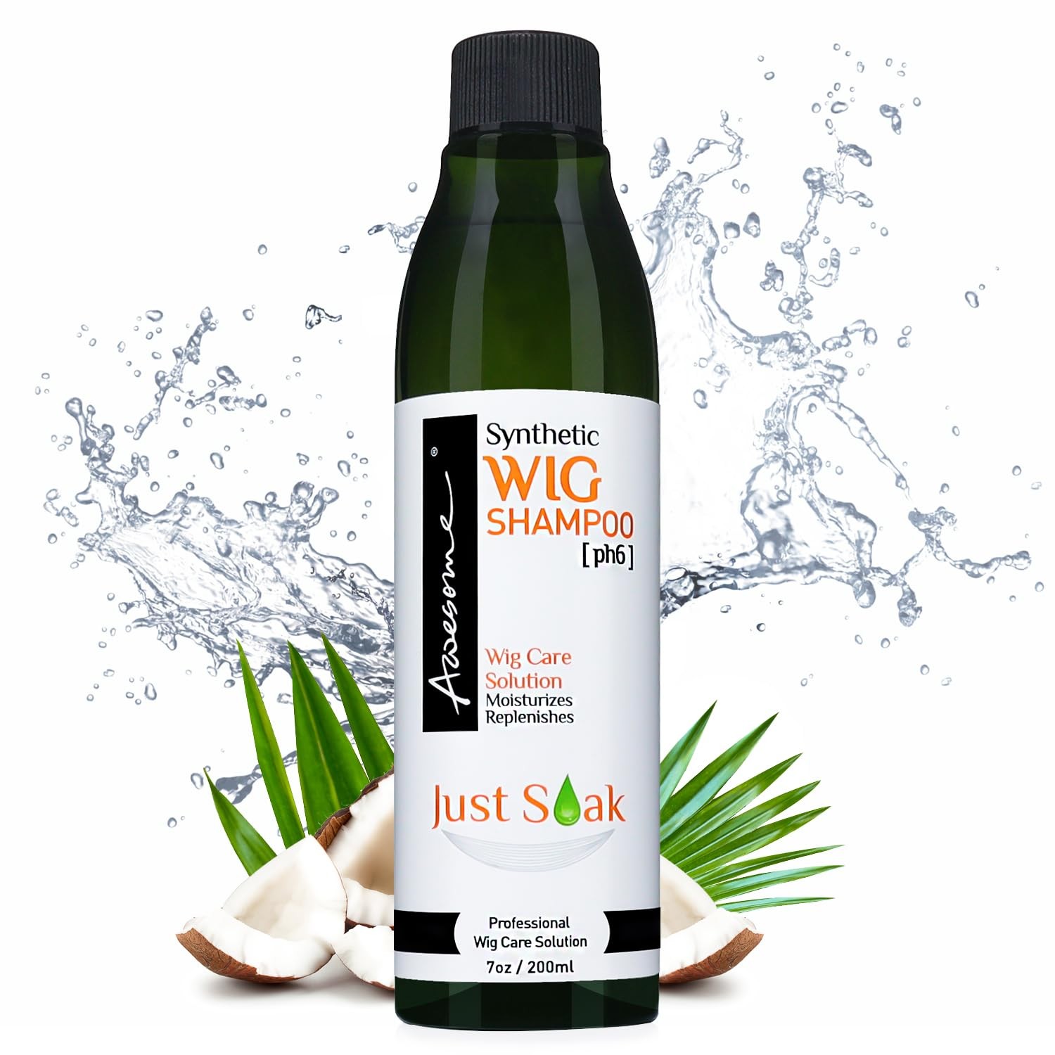 Synthetic Wig Shampoo, pH6, Detangle and Anti-Frizz, Adds Body & Volume, Hydr…