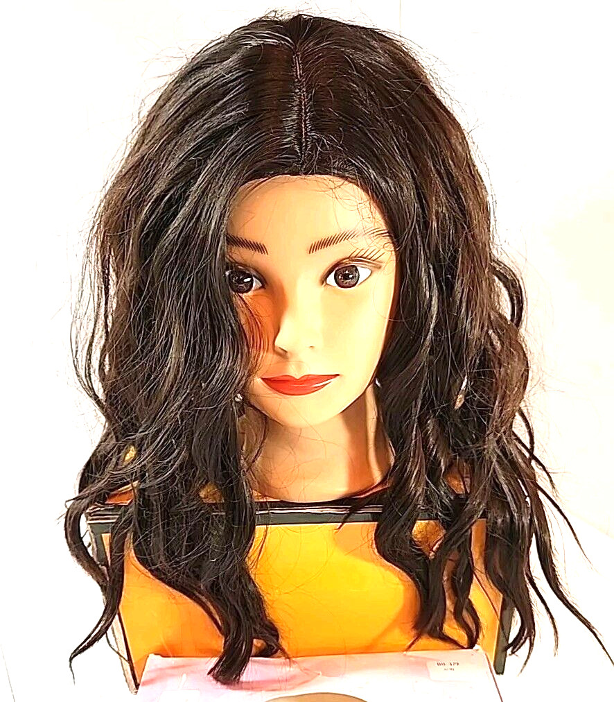 SWACC 20″ Body Wave Wig Dark Brown Hair Natural Looking Fashion Fun Daily Use