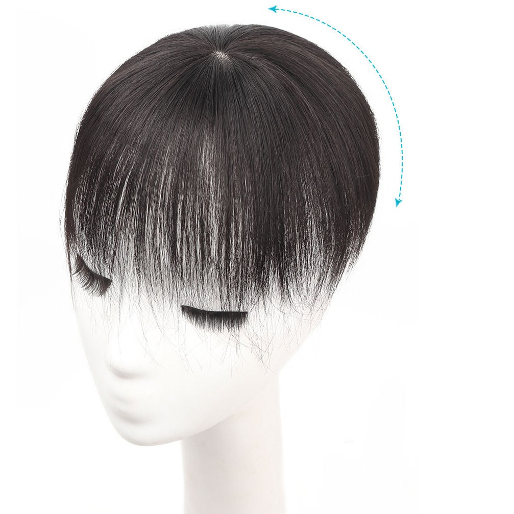 Silk Base Straight Clip In Human Hair Toppers For Loss Thin Hair Replacement