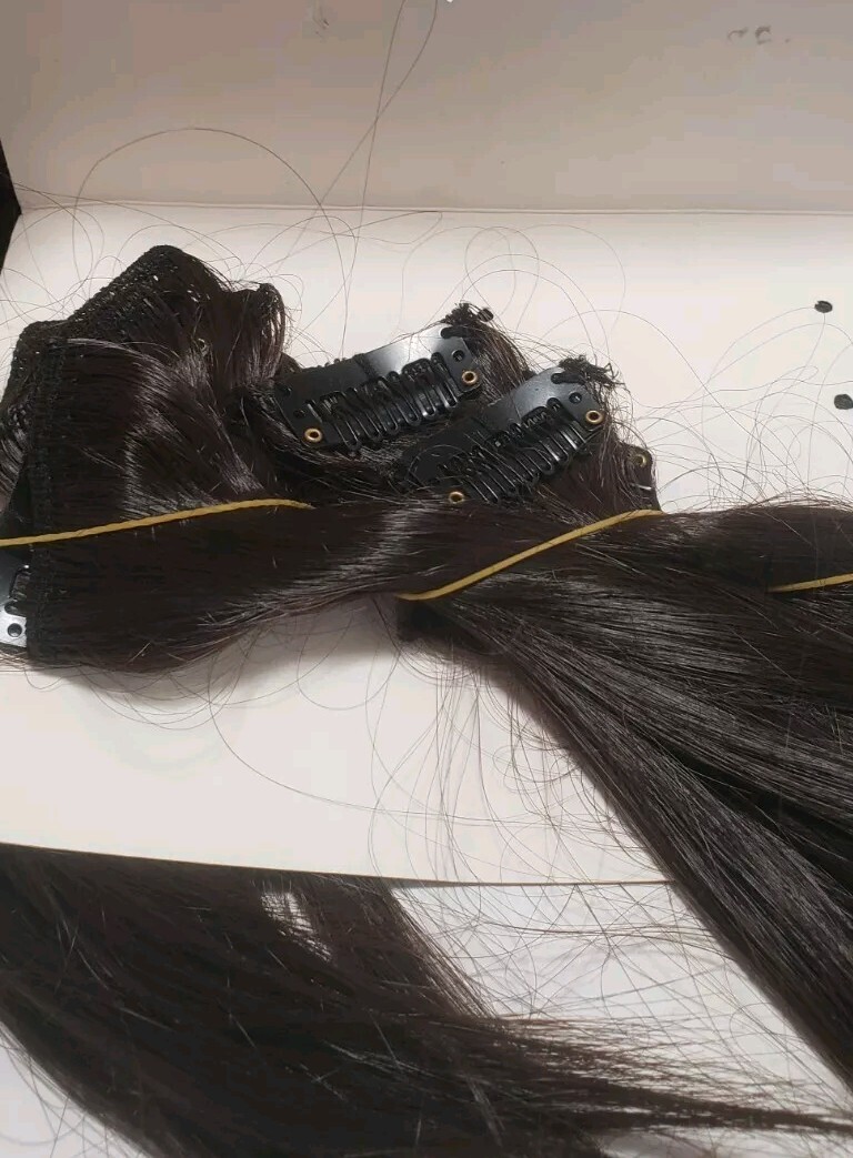 S Nolite 8 Pc- 26 Inch Hair Extensions T836- Open Box W/ Package Very Dark Brown