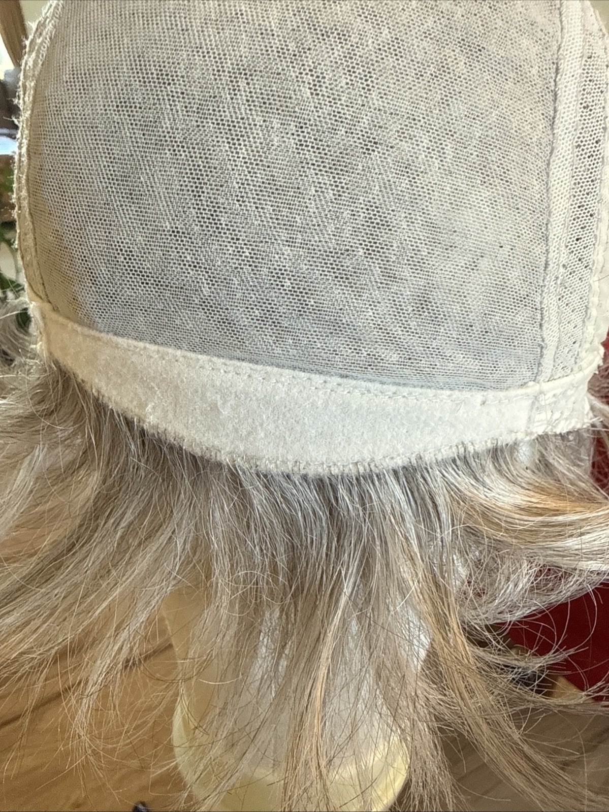 480Curly Long Net Cap Gray Tipped Big Hair. Very Nice Paula Young Jenna 14/18