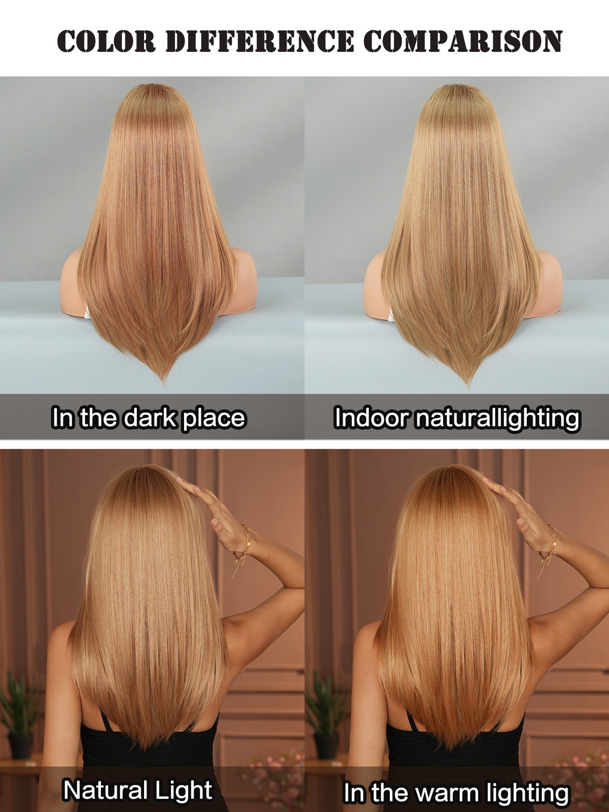 Blonde Retro Wig with Layers T Lace Synthetic Wig Straight Bob Inward Ends 23”