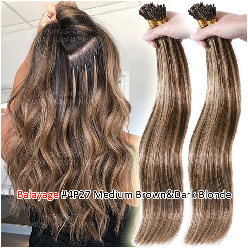 I-Tip Stick 100% Remy Human Hair Extensions Micro Nano Ring Pre Bonded 1G THICK