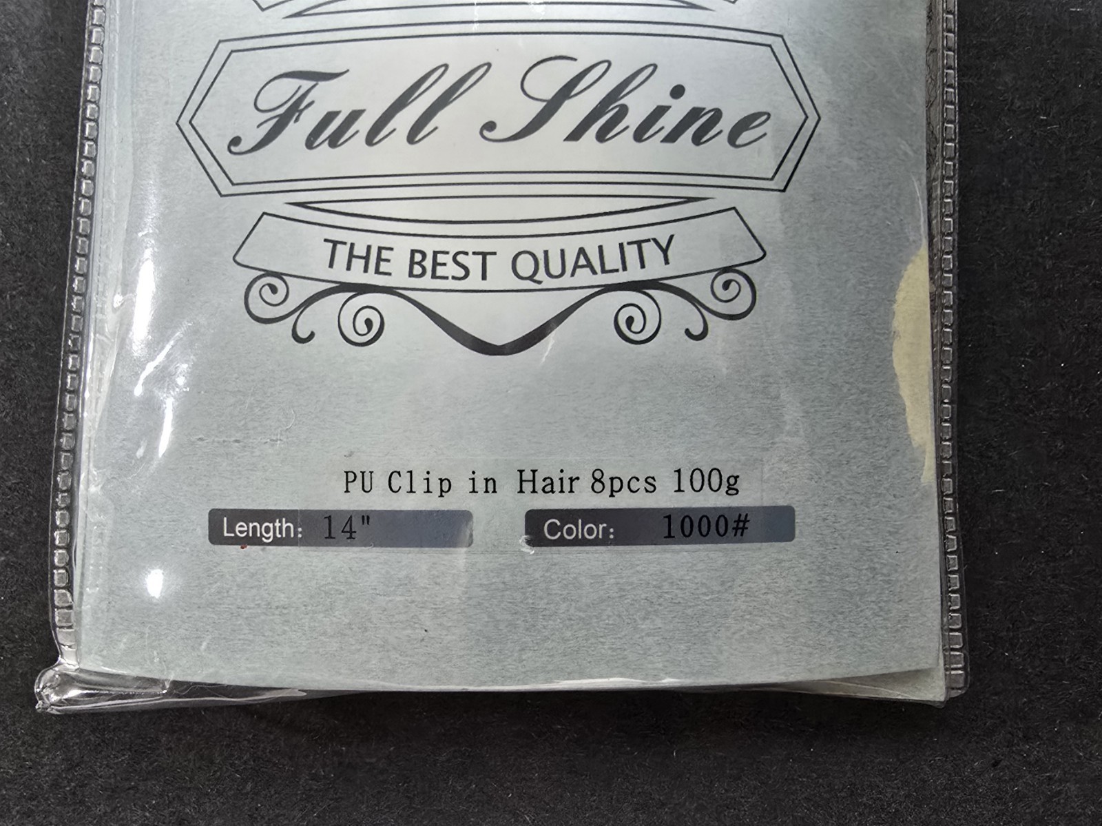 Full Shine 14″ 100% Real Human Hair Blonde Color 1000 8 Pieces 100g Lightly Used