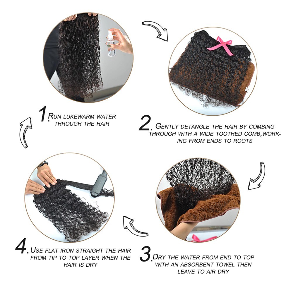 Wet N Weave 100 Human Hair Natural black Color WATER WAVY