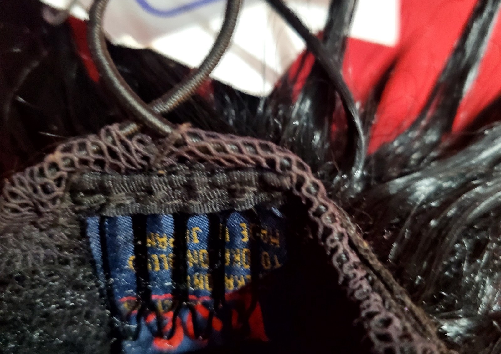 Black Spiky Hair Topper Clip in Hairpiece Drawstring By EVE