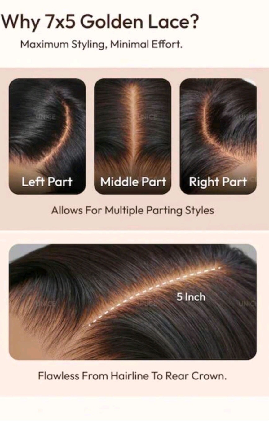 7×5 Lace Yaki Straight Invisi Drawstring Wig With Side Bangs Pre Plucked Pre Cut