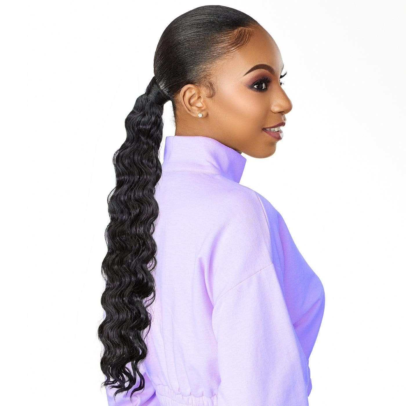 Transform Your Look: Instant Updown Curly Halfwig and Pony Tail Wrap T2/30