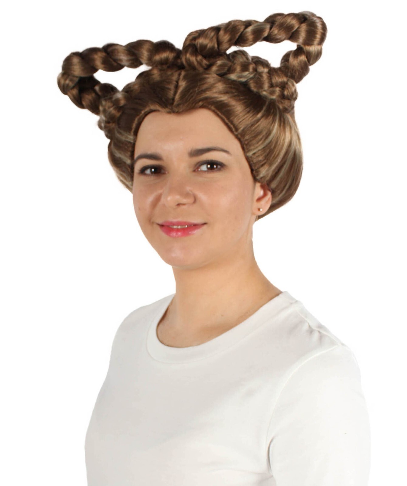 Adult Women’s Star Movie Queen’s Brown Braided Wig I Best for Halloween HW-7123