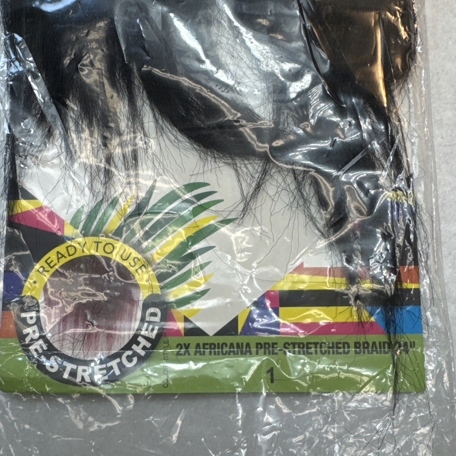 MAYDE BEAUTY SYNTHETIC PRE-STRETCHED BRAID 2X AFRICANA 24” BLACK READY NEW