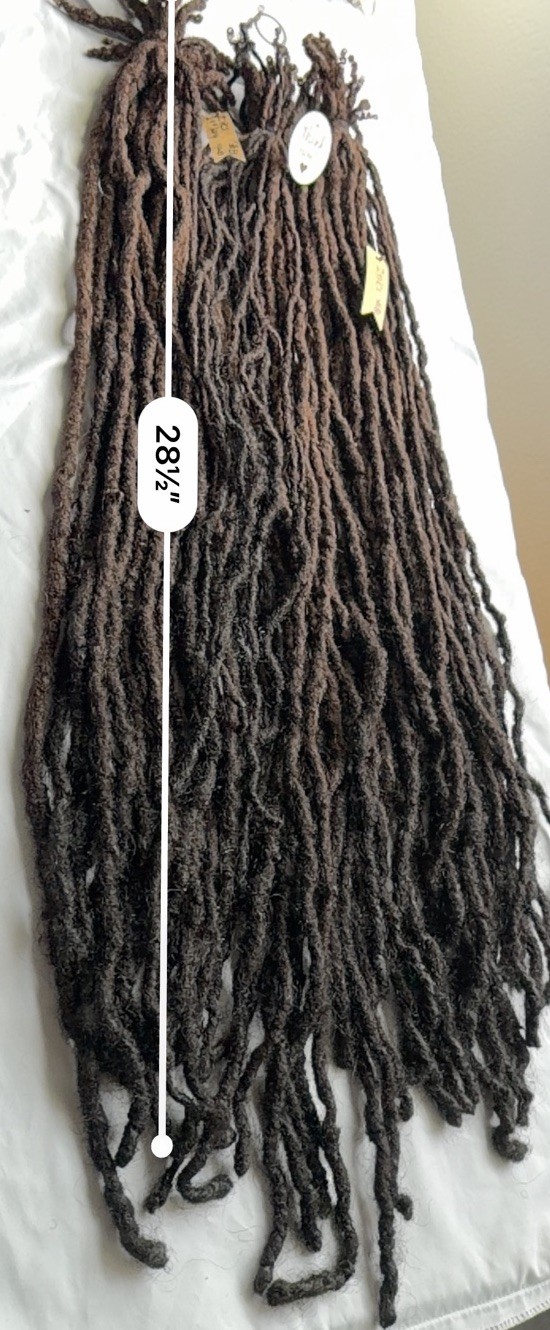 Naturally Human Hair Dreadlocks Grown Up To 28” Long 60 Pc 1.5cm 15years Growth