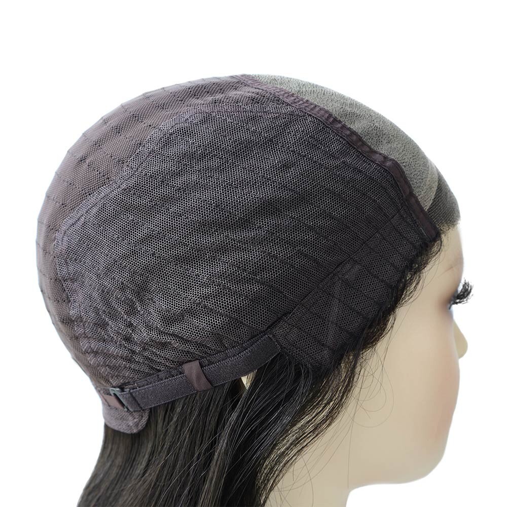 Women European Cuticle Remy Hair Wigs Mono Top Lace Front Medium Size 9”MT12#NC
