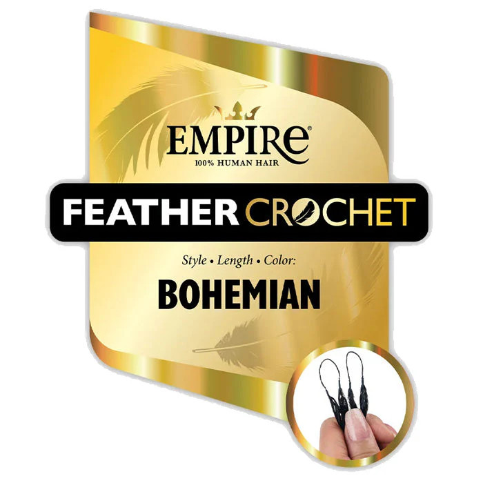 Sensationnel Empire 100% Human Hair Feather Crochet Braids – BOHEMIAN 10/12″
