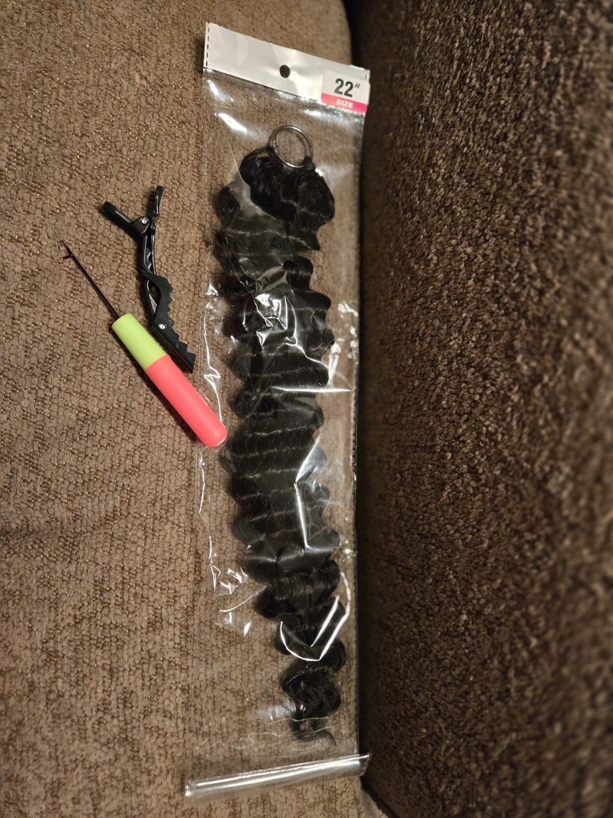 Feather Crochet Deep Wave Human Hair Miracle Knots Pre Separated 50g 22″ 1B