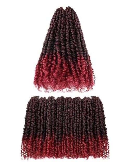 Pre-looped Passion Twist Crochet Hair 14 Inch 8 14 Inch (Pack of 8) TBug