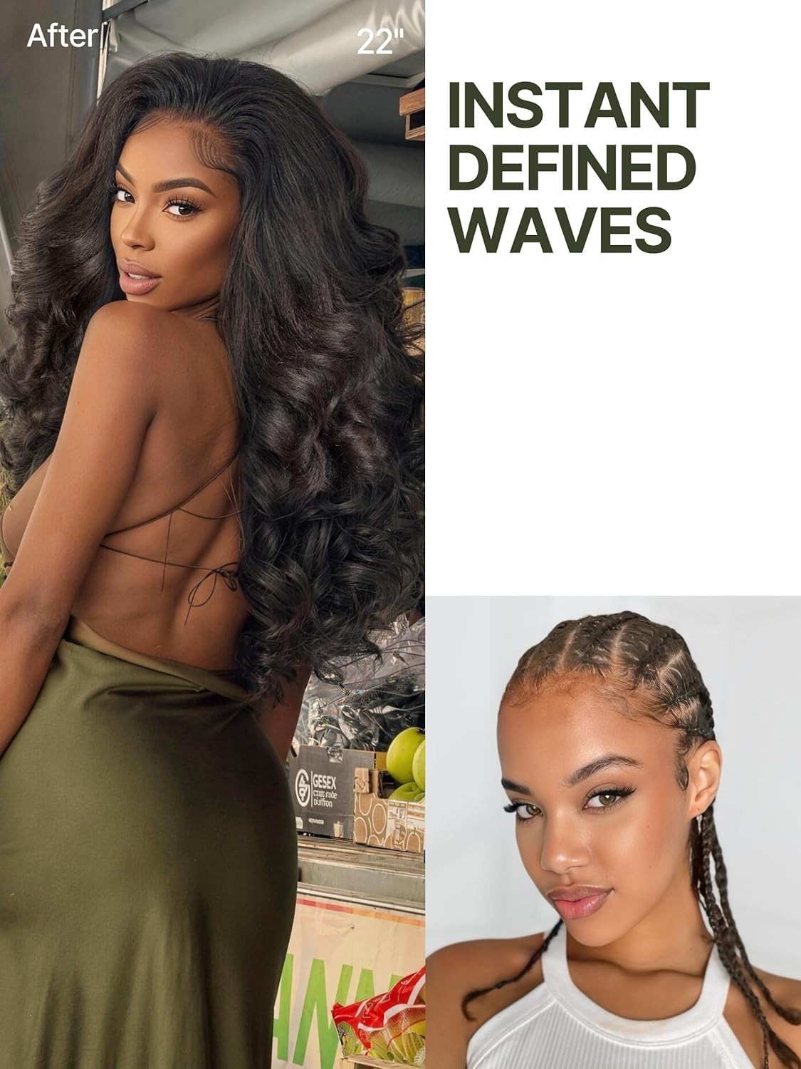 13×6 22in Body Wave Lace Front Wigs Veralux Fiber Blend Pre Plucked 250% Density