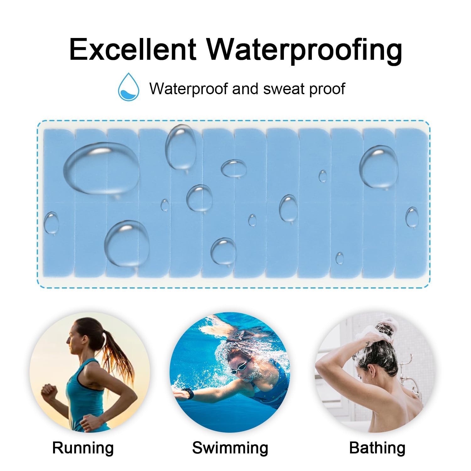 60 Waterproof Hair Extension Tabs – High-Quality, Heat Resistant Adhesive