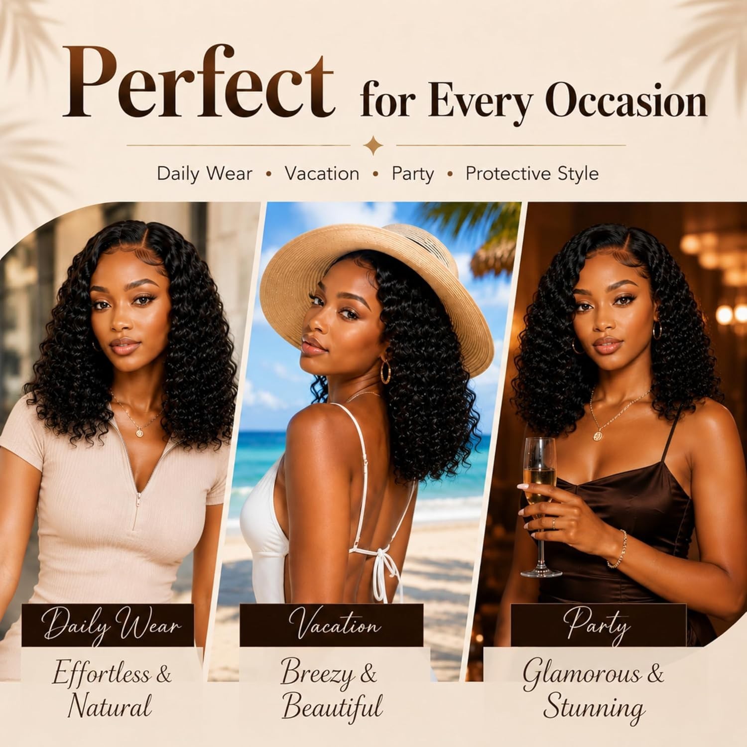 Miracle Knots Hair Deep Wave 20″ 120 grams 100 Strands Synthetic Pre-Separated