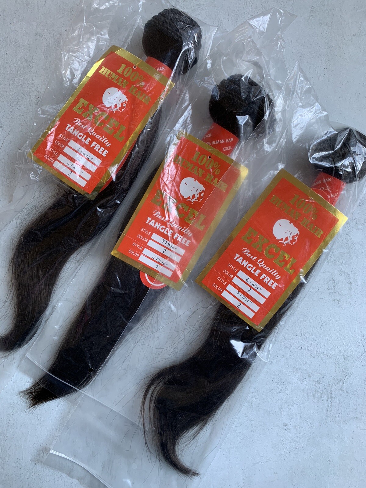 100% Human Weaving Hair by Excel, Silky Straight Smooth Texture 13-14″ Long! #2