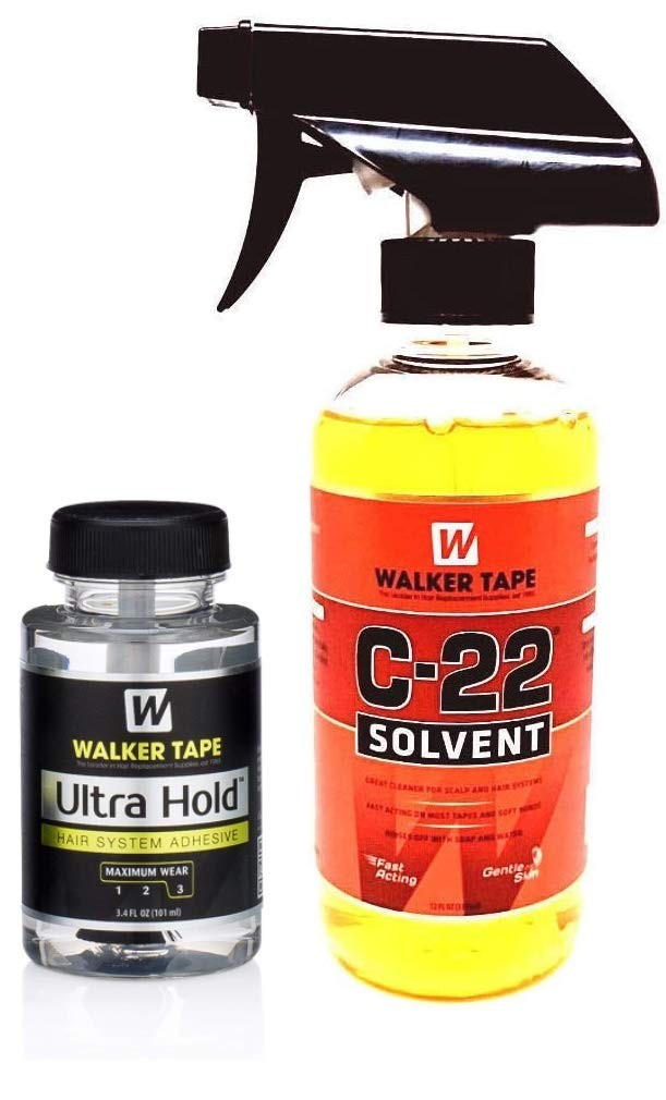 Citrus Solvent Wig Glue Remover 12oz & Ultra Hold Hair System Adhesive 3.4oz