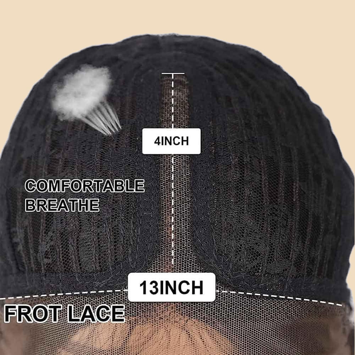 Afro Kinky Straight Lace Front Grey Wig 20 Inch T Part Salt and Pepper Wigs f…